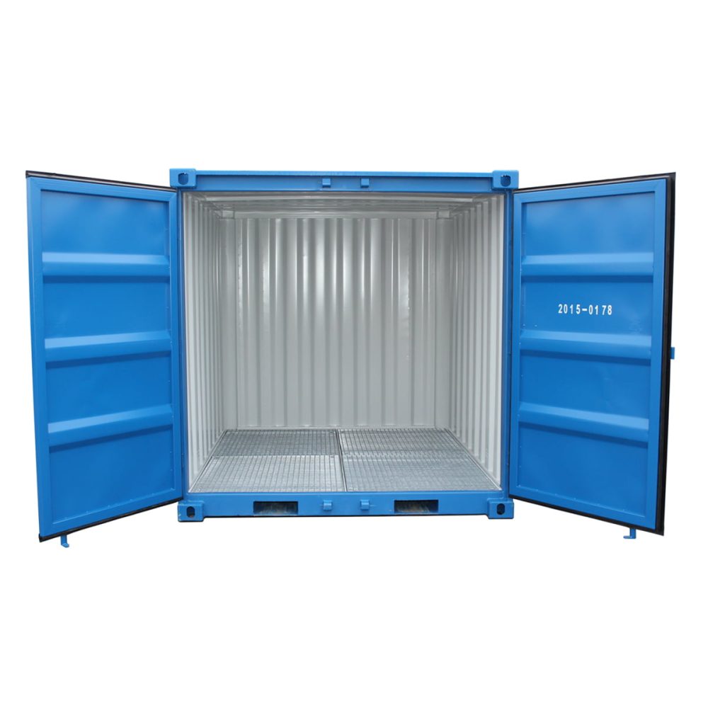 8 fot miljöcontainer invändig