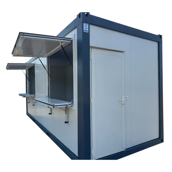 20 fot kioskcontainer stålbod - Bild 2