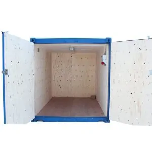 10 fot isolerad container Standardisolering