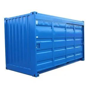 15 fot förrådscontainer skjutdörr