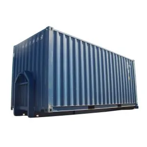 20 fot fraktcontainer på lastväxlarram