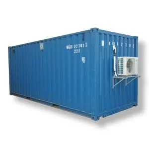 20 fot fraktcontainer luftvärmepump