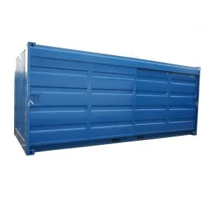 20 fot miljöcontainer openside skjutdörrar