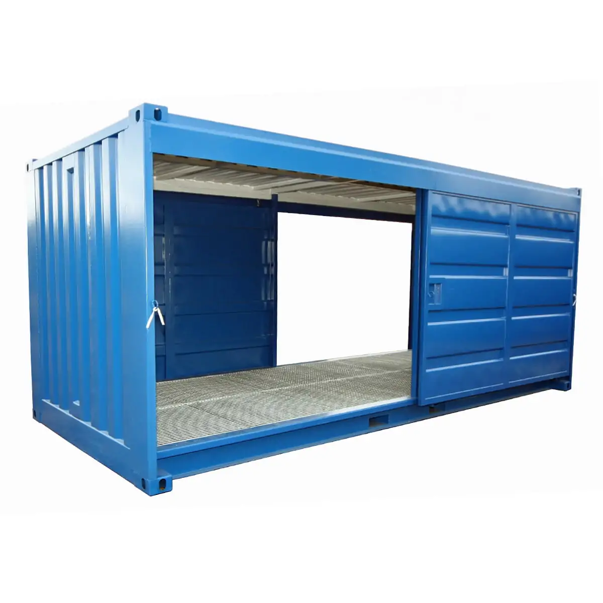 20' miljöcontainer openside skjutdörrar båda långsidor