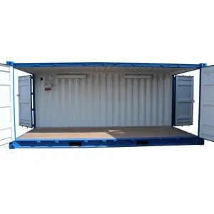 20 fot fraktcontainer openside dubbeldörr