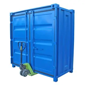 4 fot förrådscontainer för handtruck