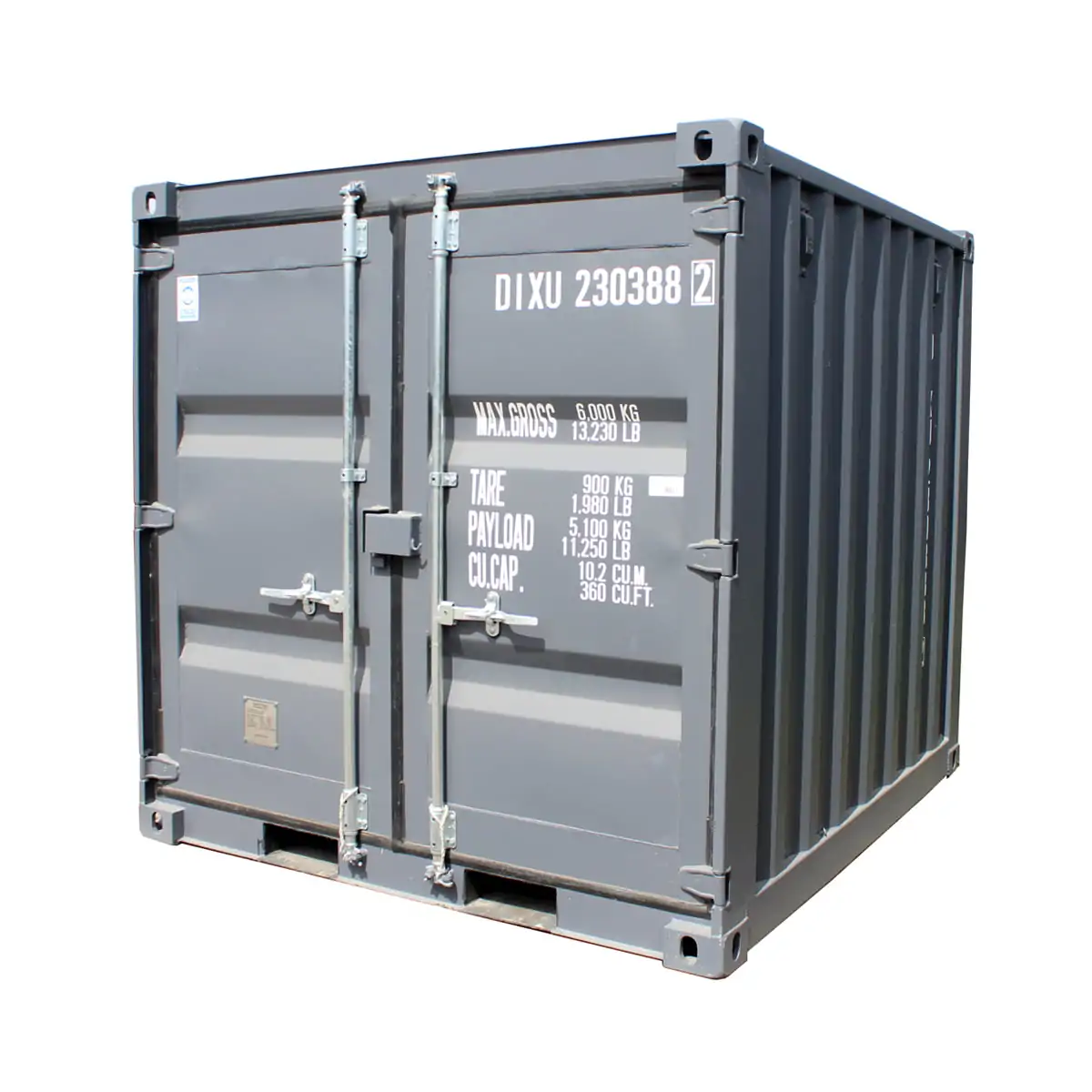 8 fot fraktcontainer