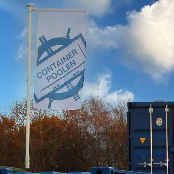 Flaggstång till container - Bild 2