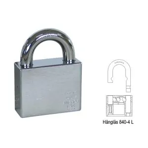 Hänglås Anchor 840-4 L B27 klass 4