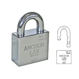 Hänglås Anchor 880-4 L B27 klass 4
